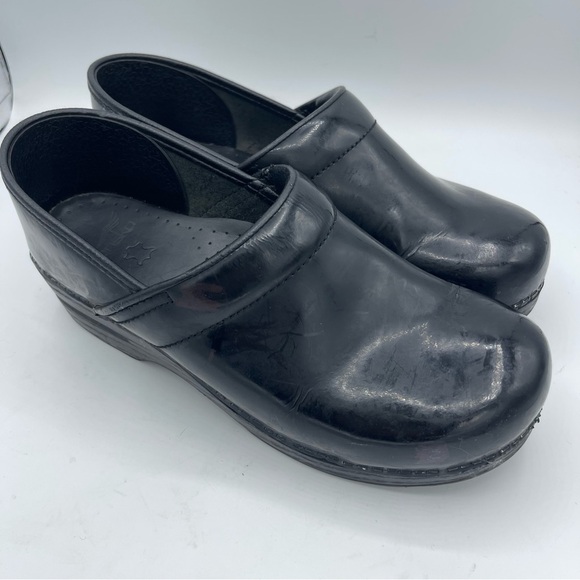 Dansko Shoes Womens Size 41 (10.5-11) Professional Clogs Black Patent Leather - Picture 6 of 6